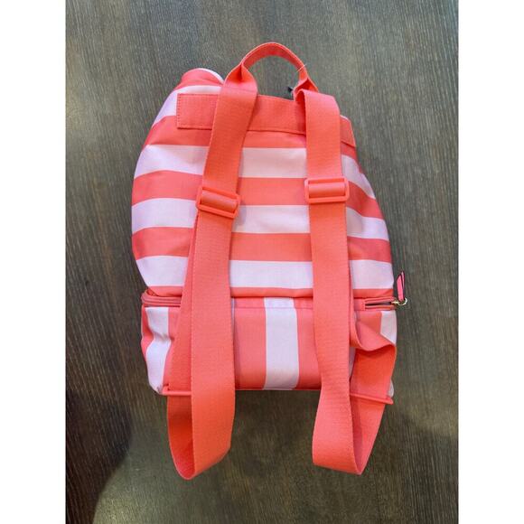 VICTORIA'S SECRET Pink Striped Backpack Bag with Cooler NEW - Picture 4 of 9